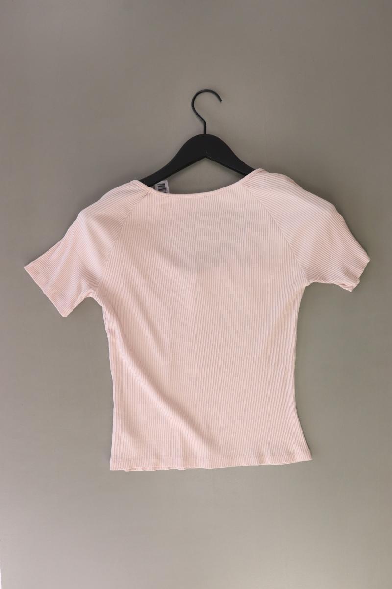NA-KD Cropped Shirt Gr. L Kurzarm rosa aus Baumwolle
