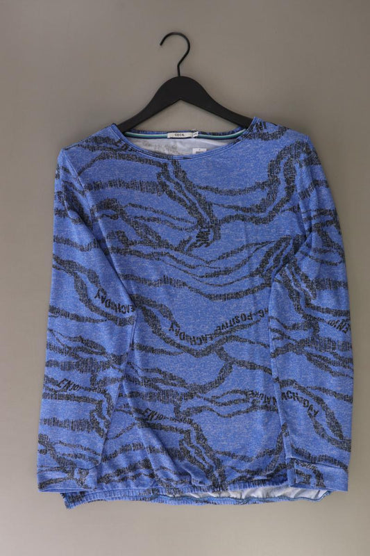 Cecil Feinstrickpullover Gr. XXL blau aus Viskose