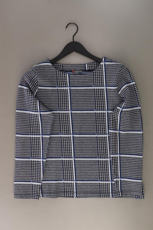 Street One Feinstrickpullover Gr. 42 hahnentritt blau aus Baumwolle