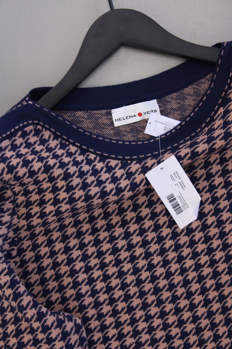 Helena Vera Feinstrickpullover Gr. 44 hahnentritt neu mit Etikett blau