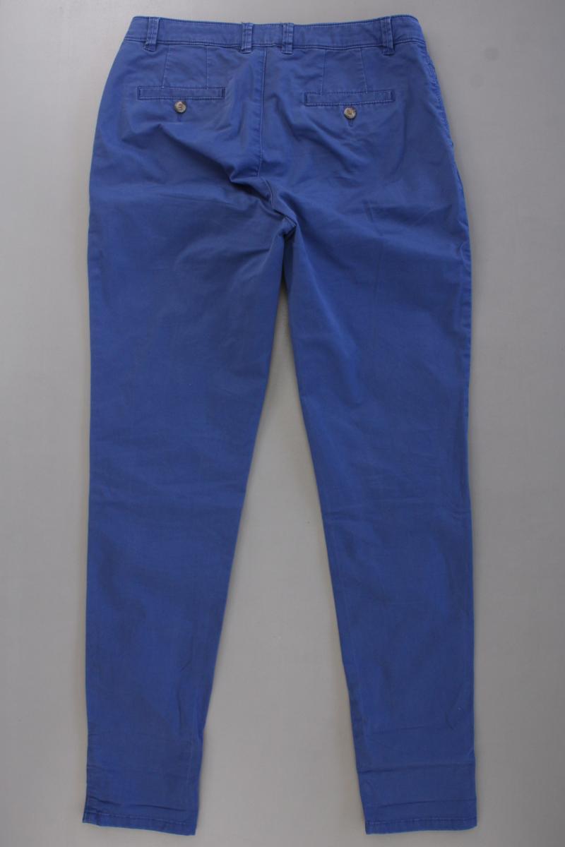 Esprit Organic Chinohose Gr. 34 blau aus Baumwolle