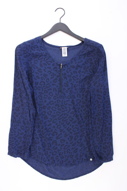 Street One Langarmbluse Gr. 40 mit Tierdruck blau aus Viskose