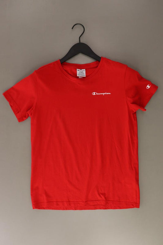 Champion Sportshirt Gr. L Kurzarm rot aus Baumwolle