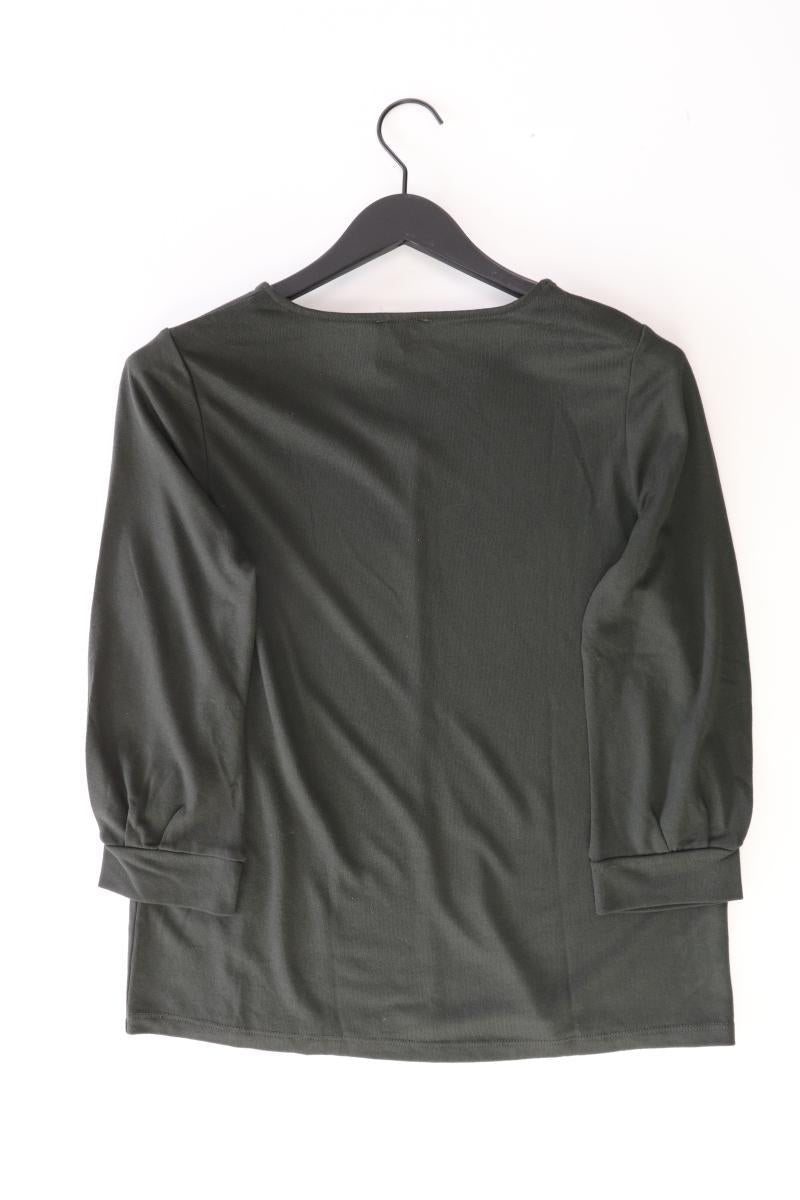 Street One Shirt mit V-Ausschnitt Gr. 40 3/4 Ärmel olivgrün aus Viskose