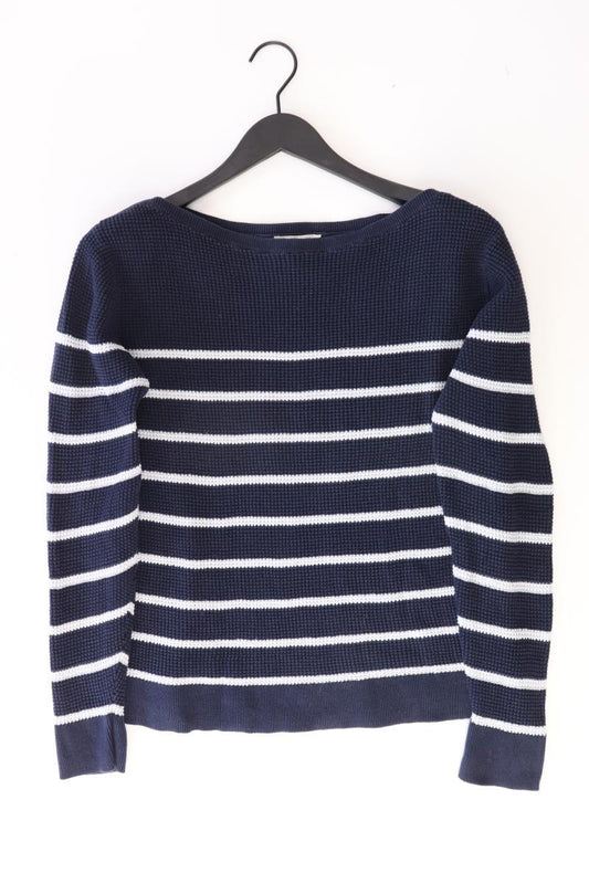 Esprit Feinstrickpullover Gr. L gestreift blau aus Baumwolle