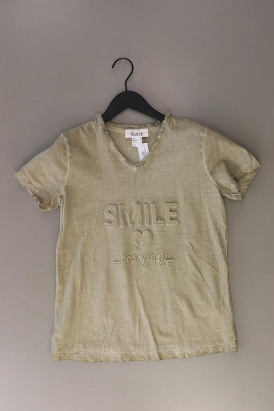 Tesini T-Shirt Gr. 34 Kurzarm olivgrün aus Baumwolle
