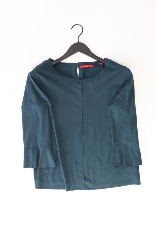 s.Oliver Regular Bluse Gr. 38 3/4 Ärmel blau aus Polyester