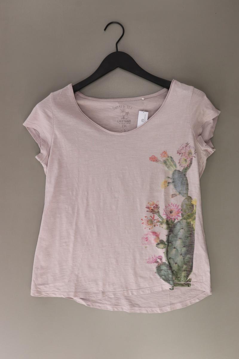 edc by Esprit Printshirt Gr. S Kurzarm rosa aus Baumwolle