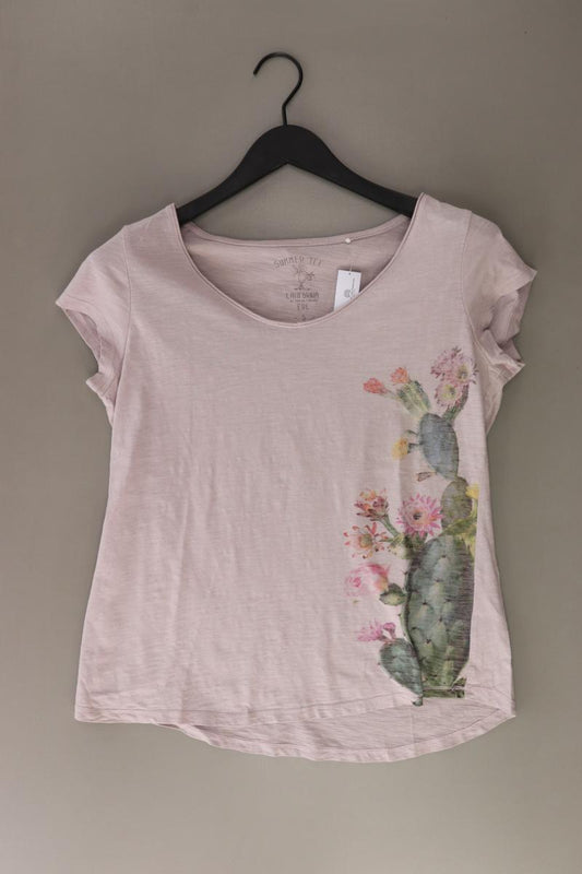 edc by Esprit Printshirt Gr. S Kurzarm rosa aus Baumwolle