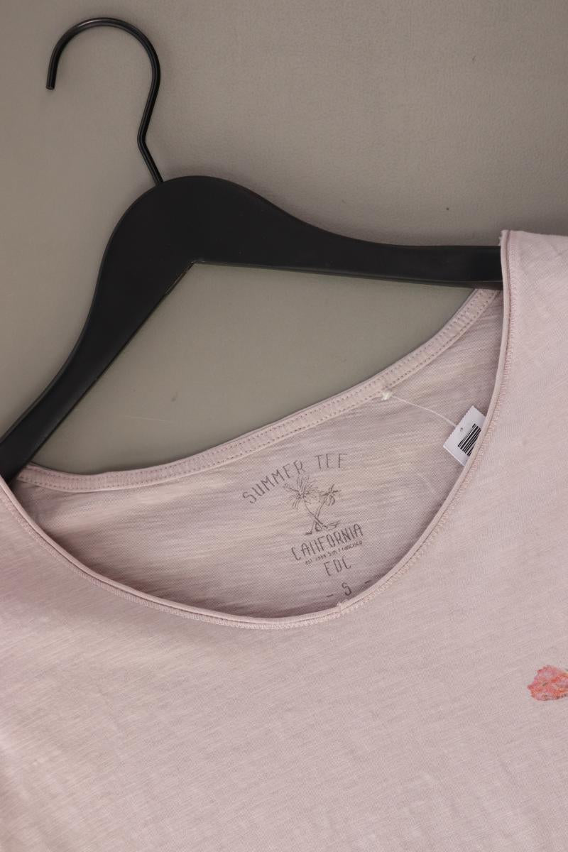 edc by Esprit Printshirt Gr. S Kurzarm rosa aus Baumwolle