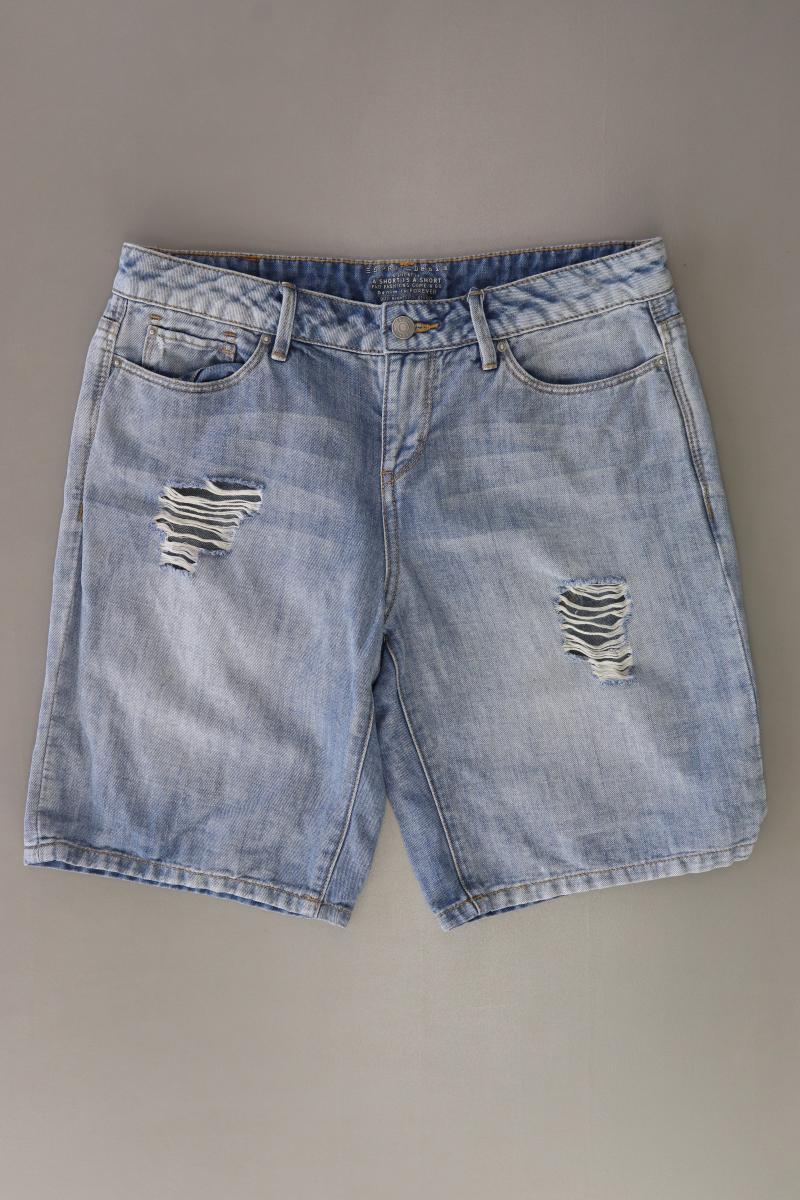 Esprit Jeansshorts Gr. W26 blau aus Baumwolle