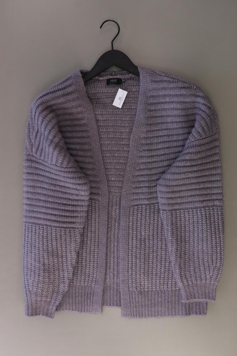 yest Strickjacke Gr. 40 Langarm lila aus Polyacryl