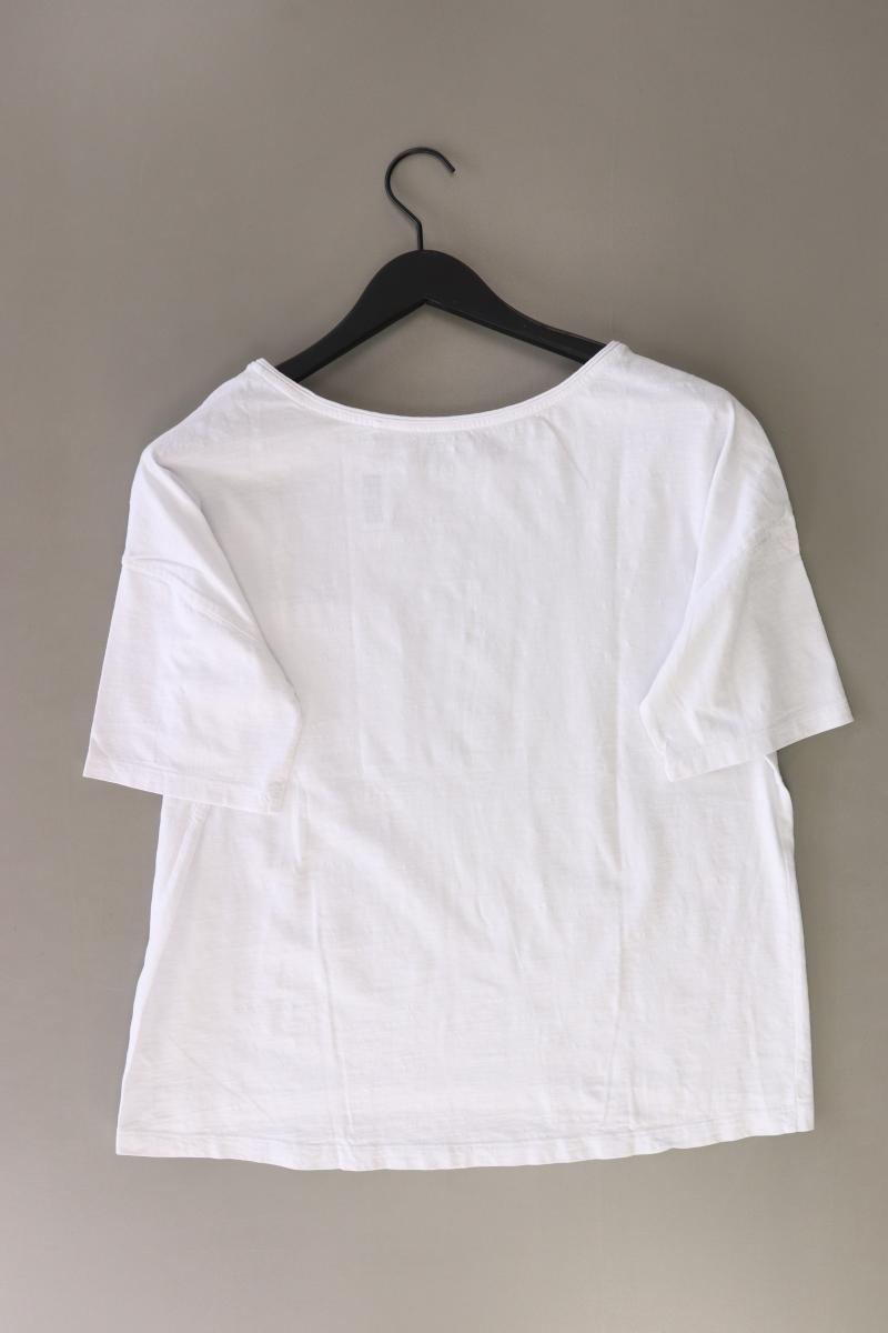 Esprit T-Shirt Gr. L Kurzarm weiß aus Baumwolle