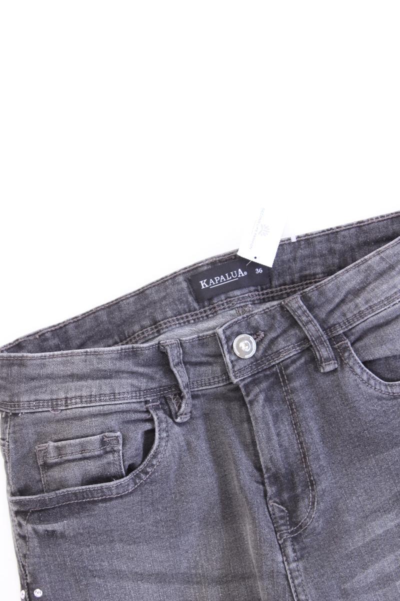 Kapalua Jeans Gr. 36 grau aus Baumwolle