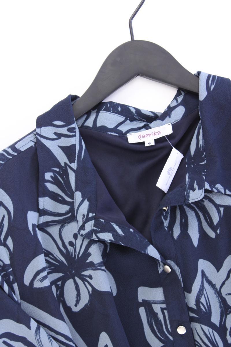 Paprika Midikleid Gr. XXXL mit Blumenmuster neuwertig 3/4 Ärmel blau