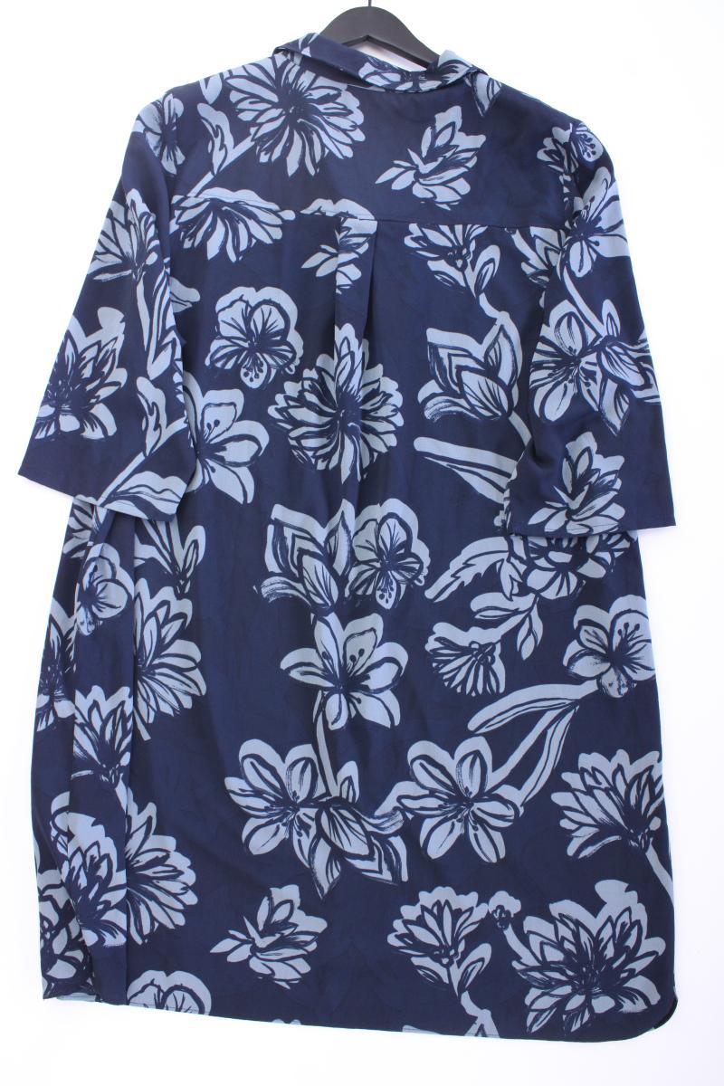 Paprika Midikleid Gr. XXXL mit Blumenmuster neuwertig 3/4 Ärmel blau