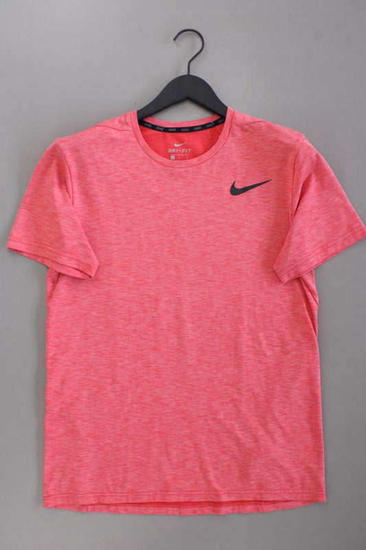 Nike T-Shirt für Herren Gr. M Kurzarm rot aus Polyester