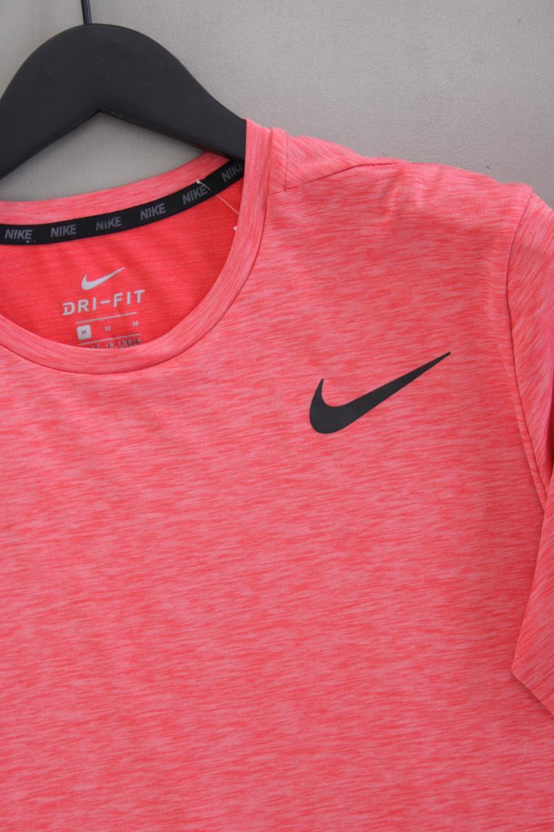 Nike T-Shirt für Herren Gr. M Kurzarm rot aus Polyester