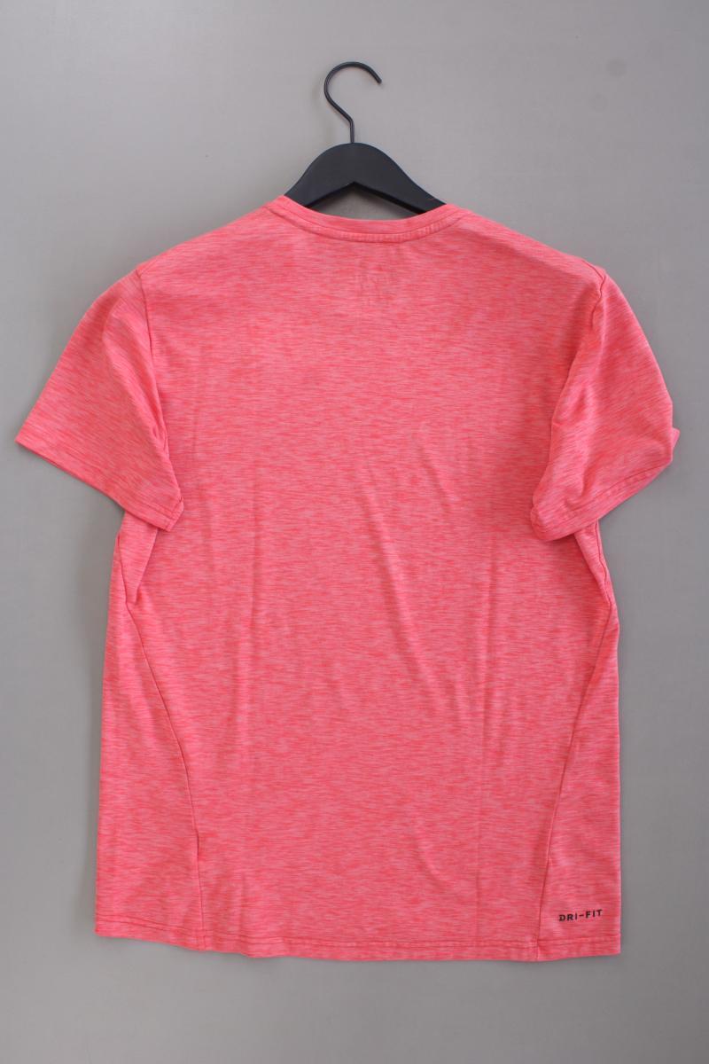 Nike T-Shirt für Herren Gr. M Kurzarm rot aus Polyester