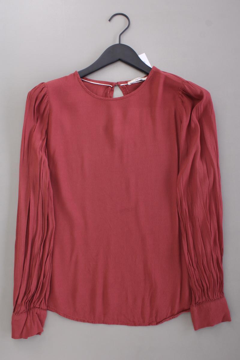 Esprit Langarmbluse Gr. 38 rot aus Viskose