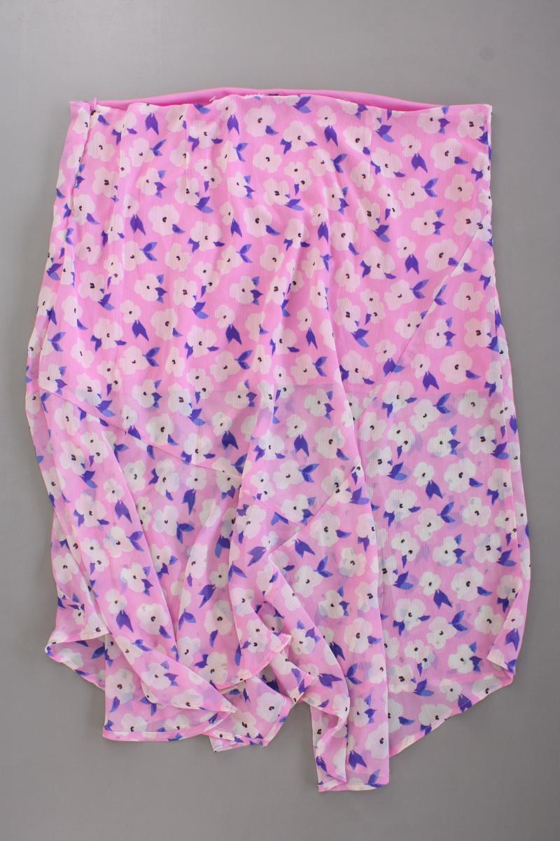 Midirock Gr. 48 mit Blumenmuster pink