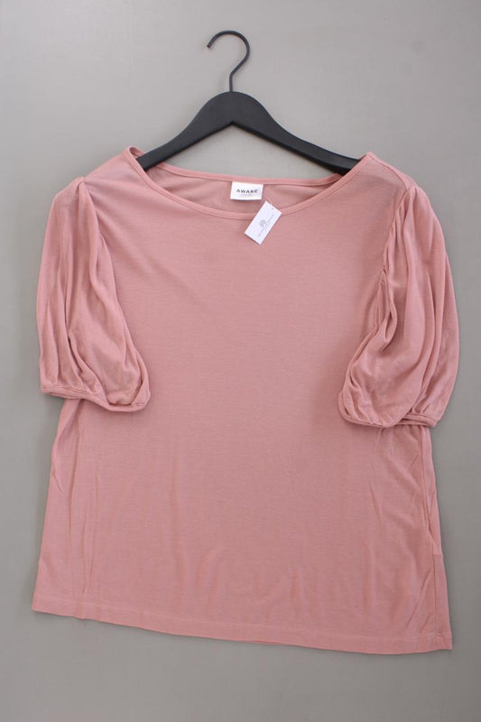 Aware by Vero Moda Shirt Gr. L neuwertig Kurzarm rosa aus Lyocell