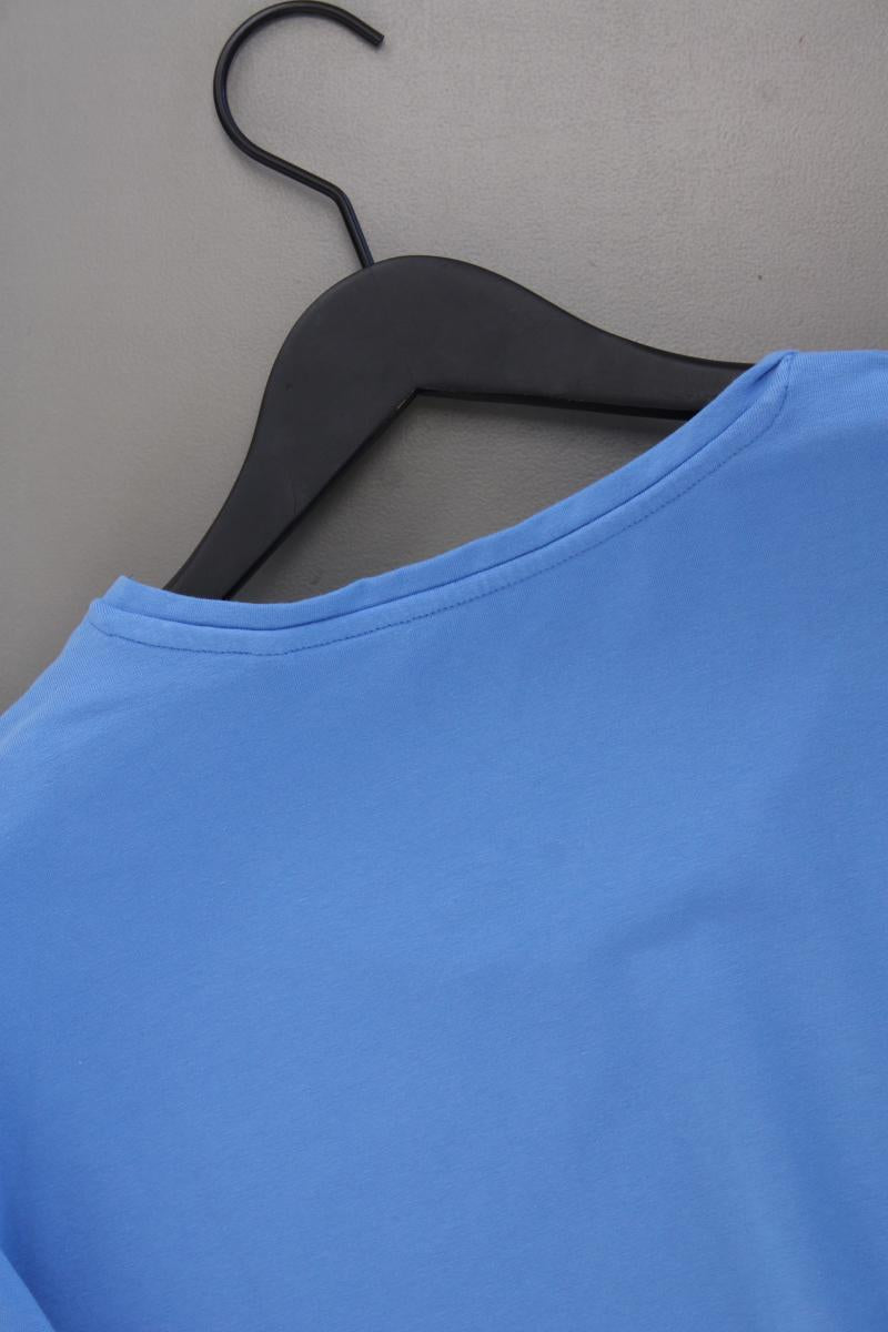 Ulla Popken T-Shirt Gr. 50/52 Kurzarm blau aus Baumwolle