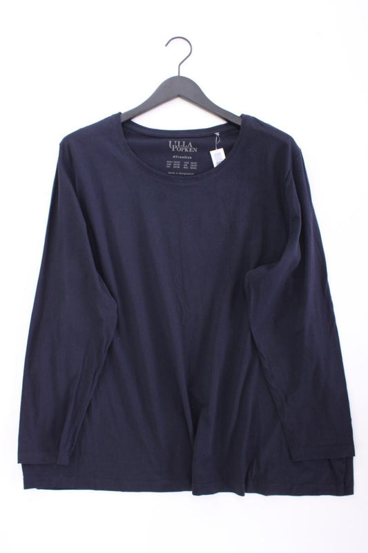 Ulla Popken Longsleeve-Shirt Gr. 54/56 Langarm blau aus Baumwolle