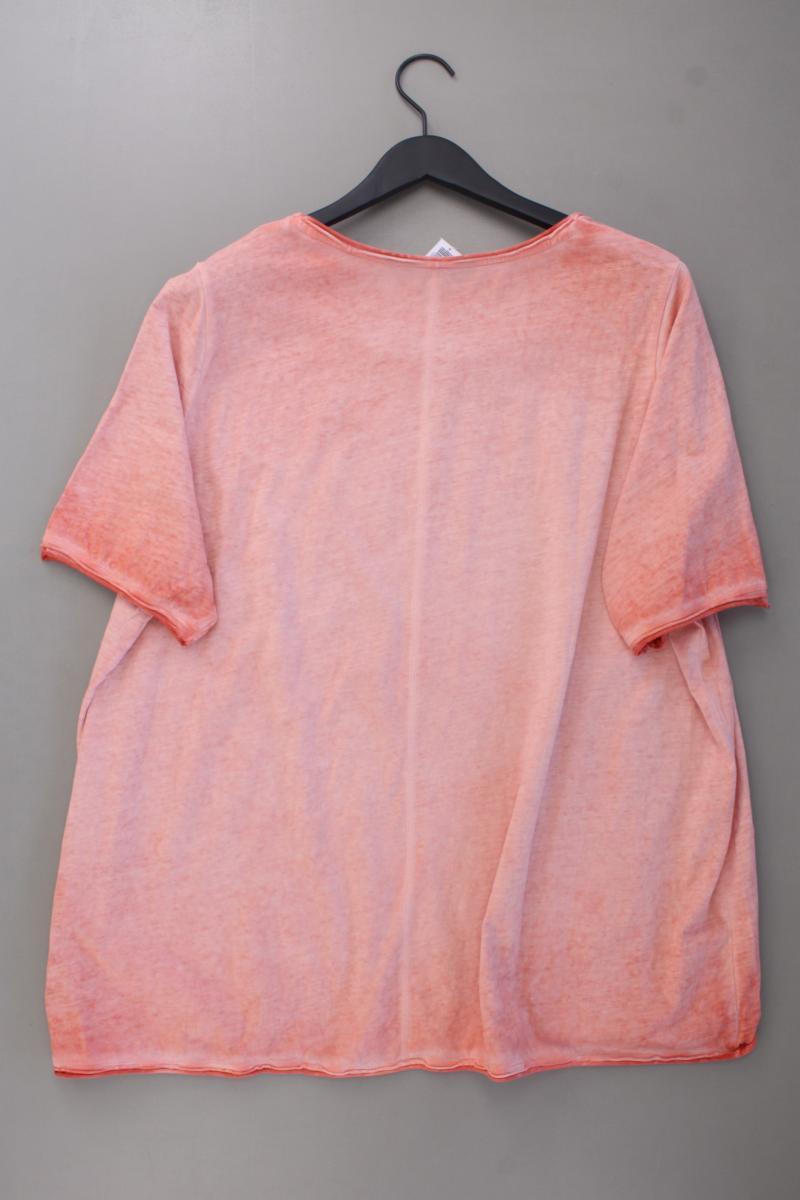 Ulla Popken Printshirt Gr. 54/56 Kurzarm orange aus Baumwolle