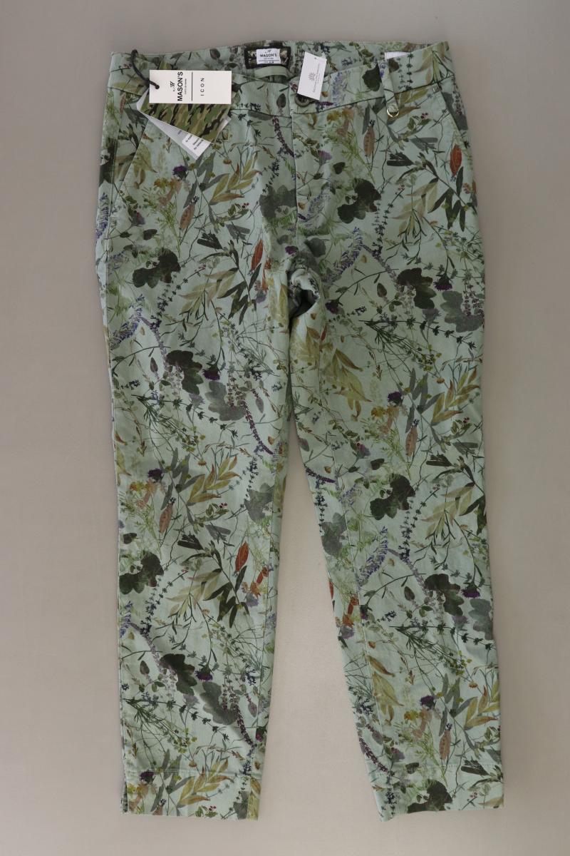 Mason's Hose Gr. IT 40 (XS) mit Blumenmuster neu mit Etikett olivgrün