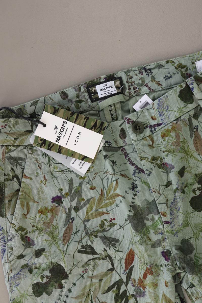 Mason's Hose Gr. 40 mit Blumenmuster neu mit Etikett olivgrün aus Baumwolle
