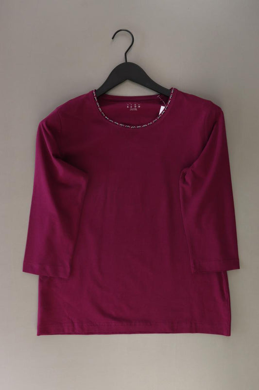 Adagio Regular Shirt Gr. 40 3/4 Ärmel lila aus Baumwolle