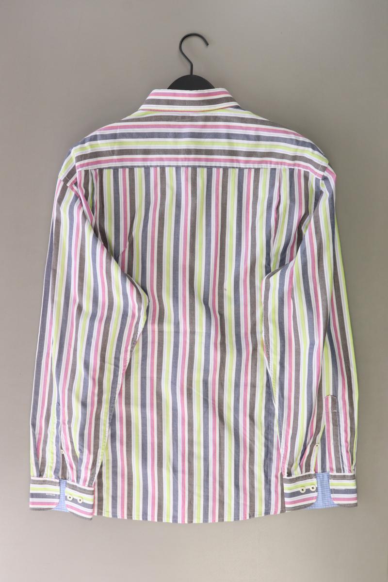 Casa Moda Langarmhemd für Herren Gr. XXL gestreift mehrfarbig aus Baumwolle