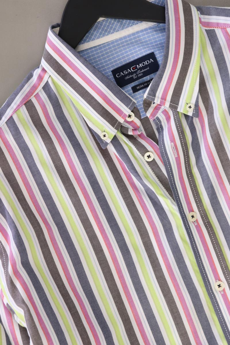 Casa Moda Langarmhemd für Herren Gr. XXL gestreift mehrfarbig aus Baumwolle
