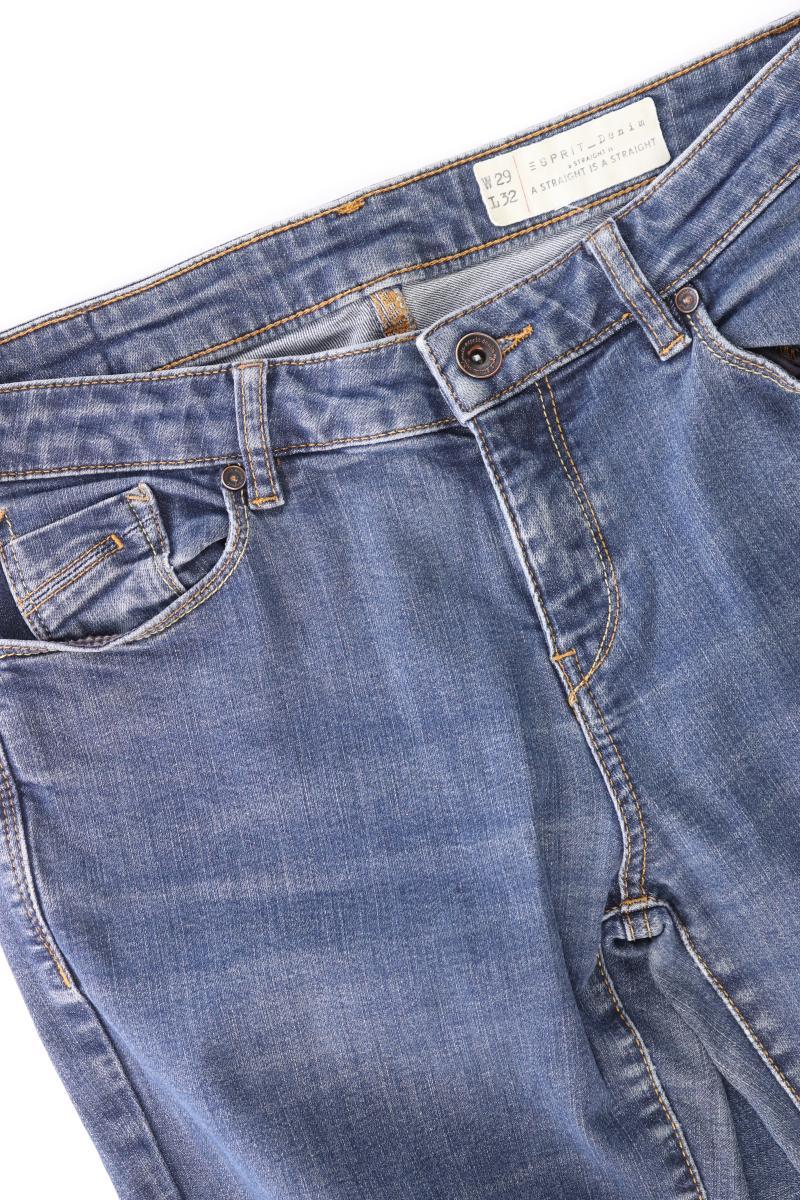 Esprit Straight Jeans Gr. W29/L32 blau aus Baumwolle