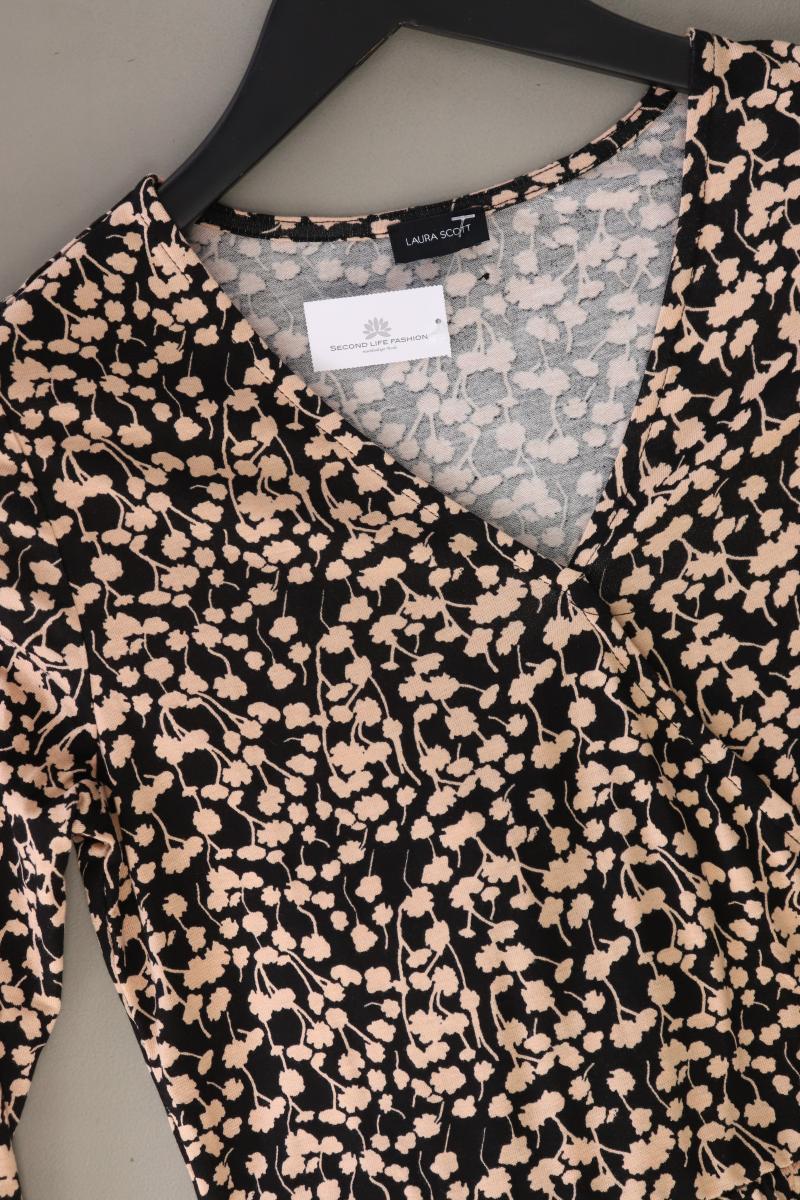 Laura Scott Jerseykleid Gr. 34 3/4 Ärmel schwarz aus Viskose
