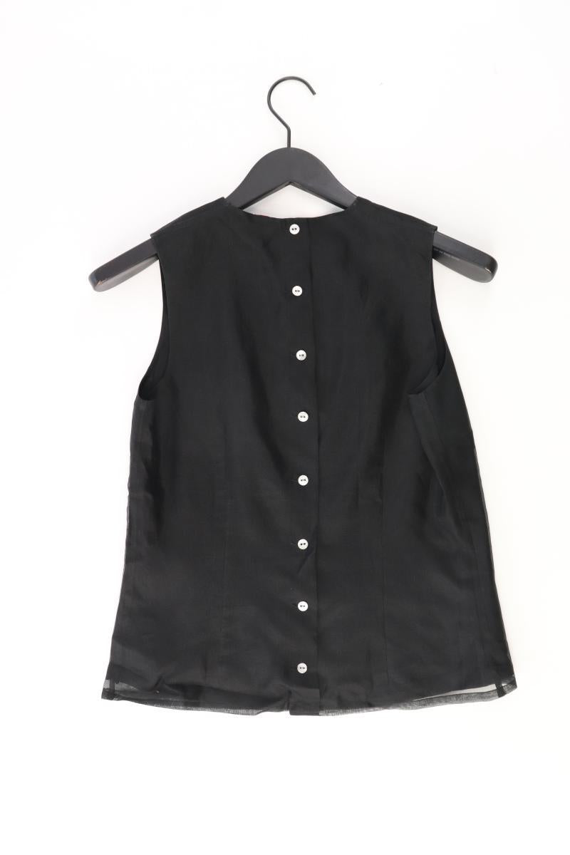 Jake*s Seidenbluse Gr. 36 Ärmellos Vintage schwarz