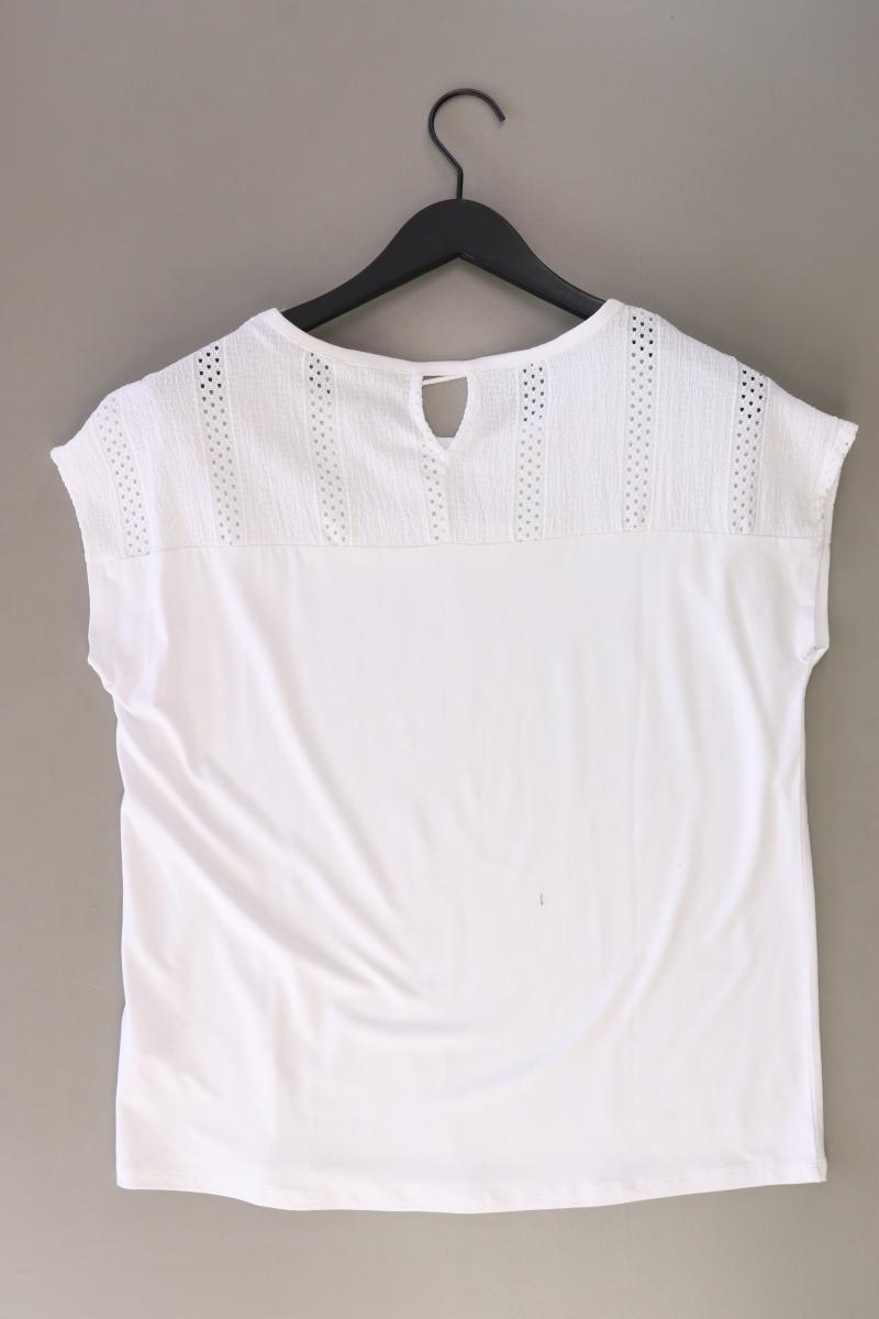 Street One T-Shirt Gr. 40 Kurzarm weiß aus Polyester