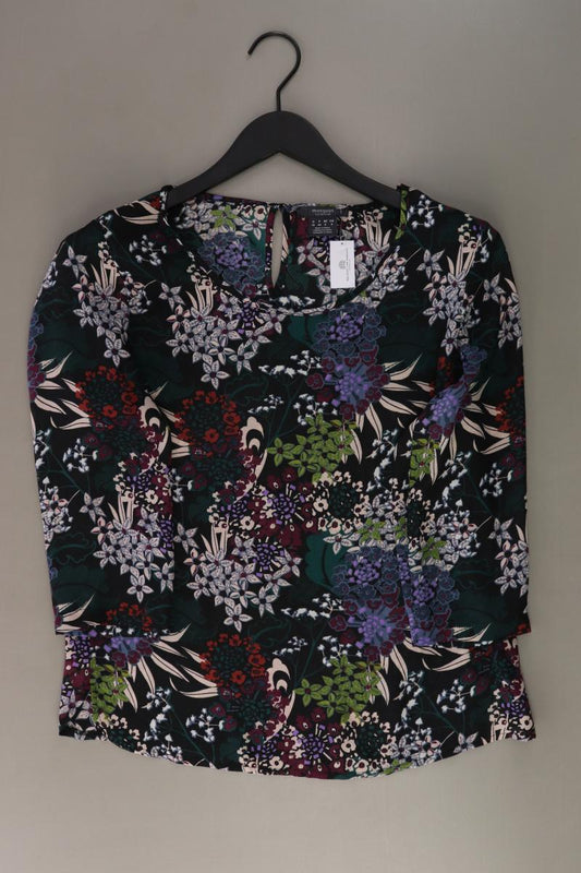 Manguun Regular Bluse Gr. 38 mit Blumenmuster 3/4 Ärmel mehrfarbig aus Polyester