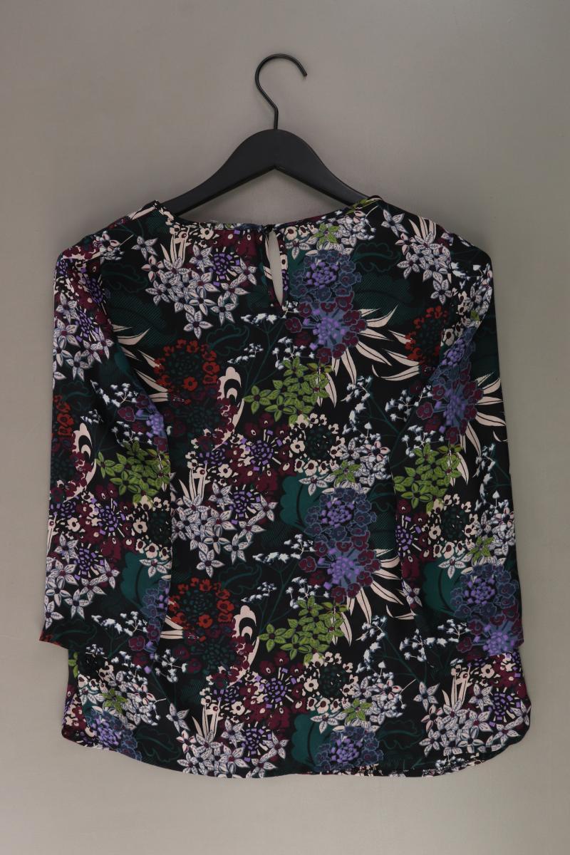 Manguun Regular Bluse Gr. 38 mit Blumenmuster 3/4 Ärmel mehrfarbig aus Polyester