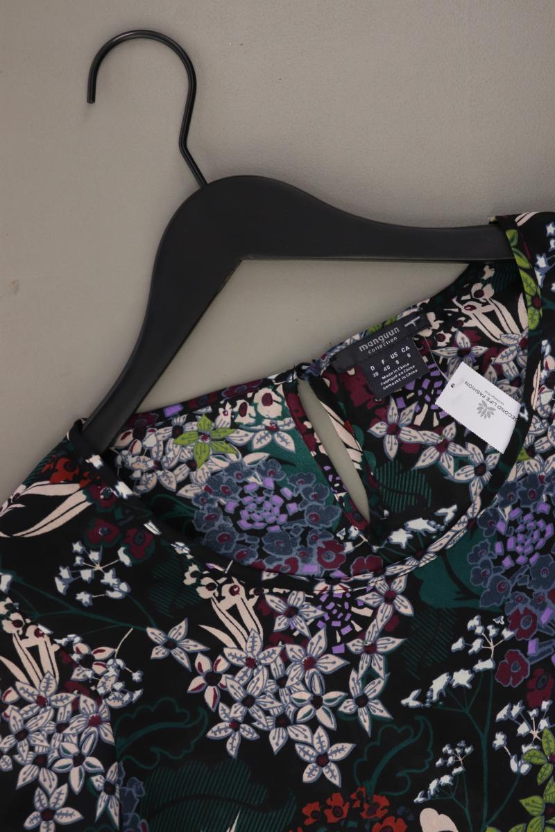 Manguun Regular Bluse Gr. 38 mit Blumenmuster 3/4 Ärmel mehrfarbig aus Polyester