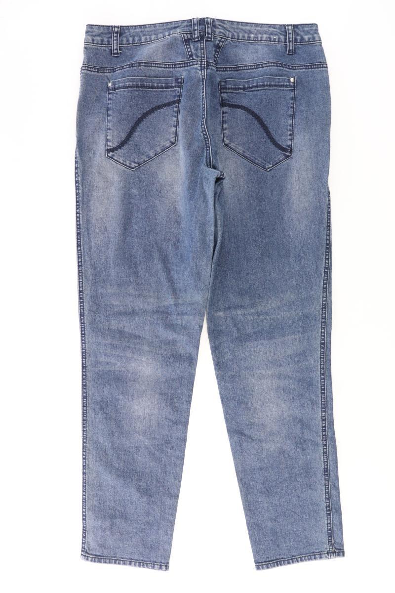 Gina Laura Straight Jeans Gr. 42 blau aus Baumwolle