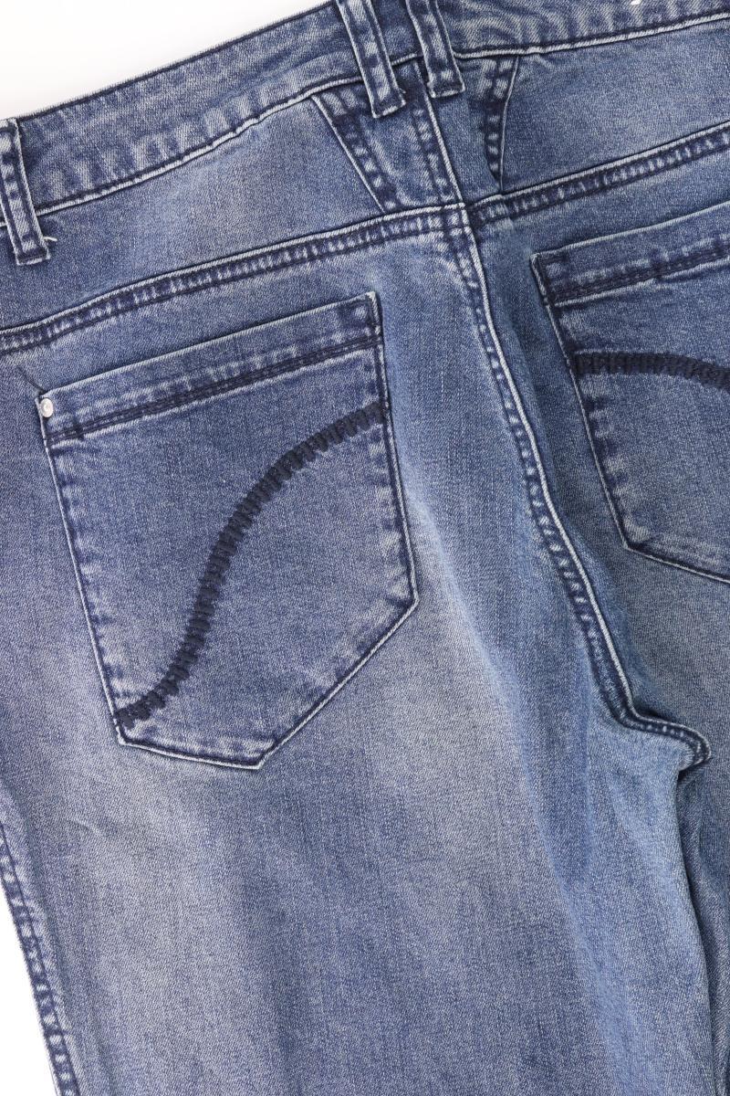 Gina Laura Straight Jeans Gr. 42 blau aus Baumwolle