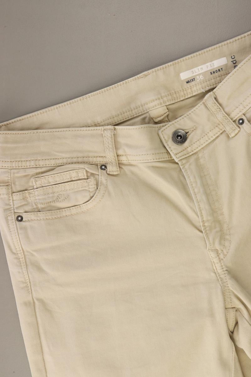 edc by Esprit Straight Jeans Gr. Kurzgröße 36 creme aus Baumwolle