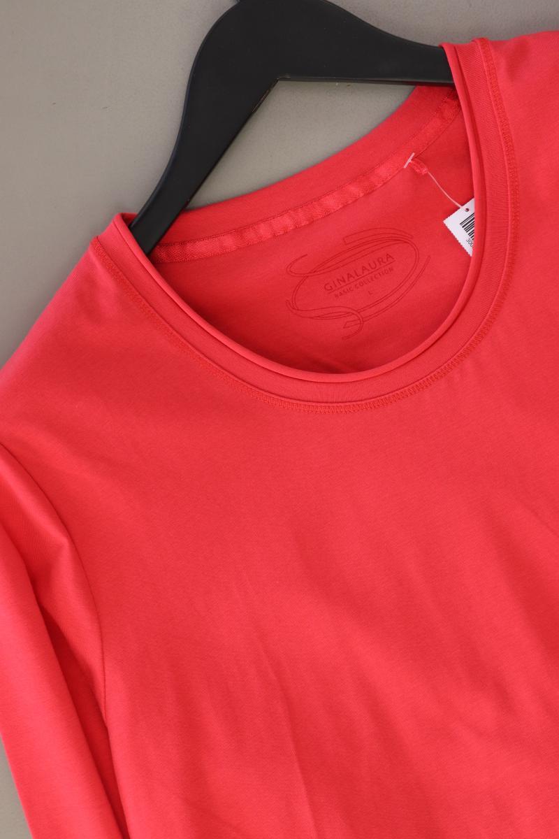 Gina Laura Longsleeve-Shirt Gr. L Langarm rot aus Baumwolle