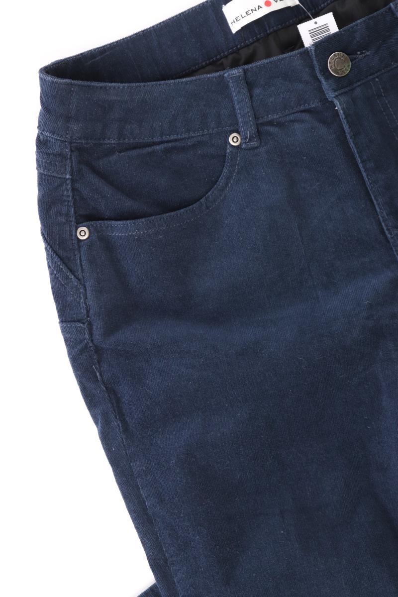 Helena Vera Cordhose Gr. Kurzgröße 20 blau aus Baumwolle