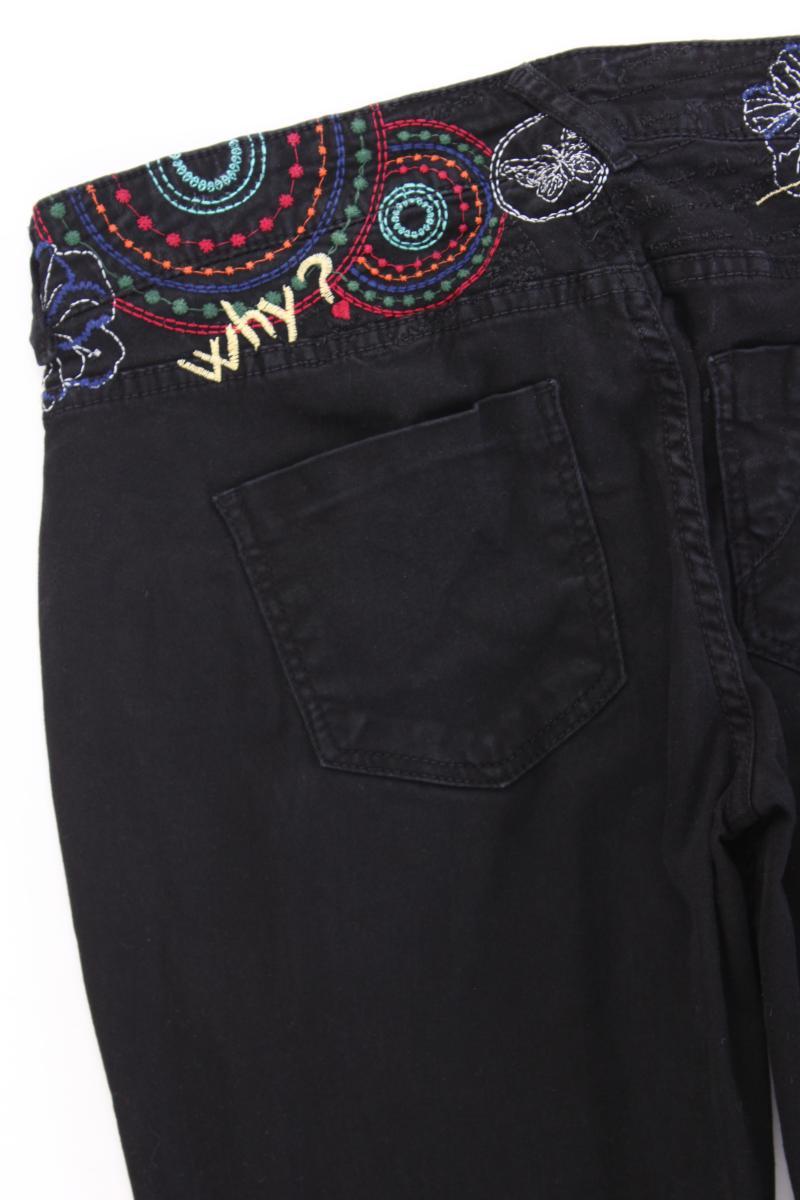 Desigual Five-Pocket-Hose Gr. W28 schwarz aus Baumwolle