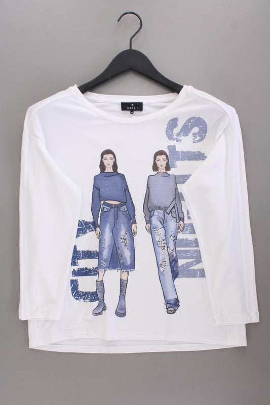 Monari Printshirt Gr. 38 3/4 Ärmel weiß