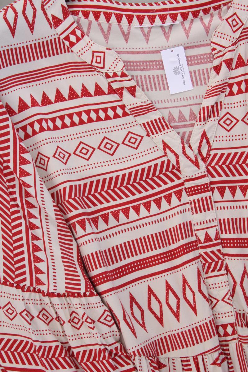 G!ina Sommerkleid Gr. 46/48 3/4 Ärmel rot aus Viskose