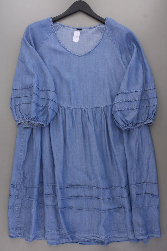 Gina Collection Kleid Gr. 48 3/4 Ärmel blau